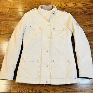 BMW Lifestyle Women’s Utility Jacket White Quilted Size S